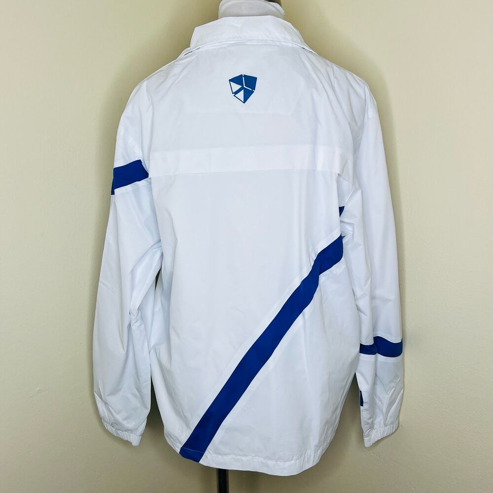 Nike Inter Milan Track Jacket XL Mens Soccer White Blue Full Zip Windbreaker New - Picture 3 of 11